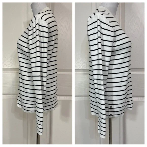 Club Monaco cotton/cashmere striped sweater - Picture 2 of 7